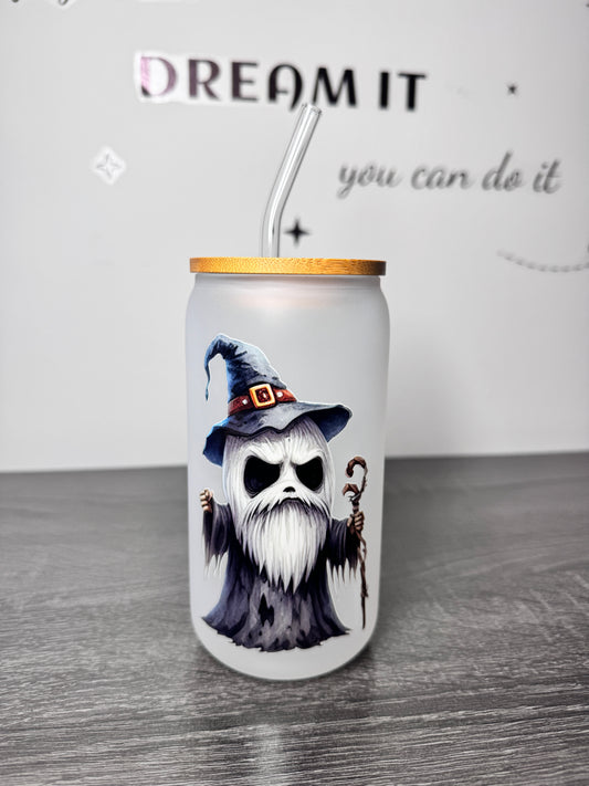 Cute warlock 16oz Glass Can